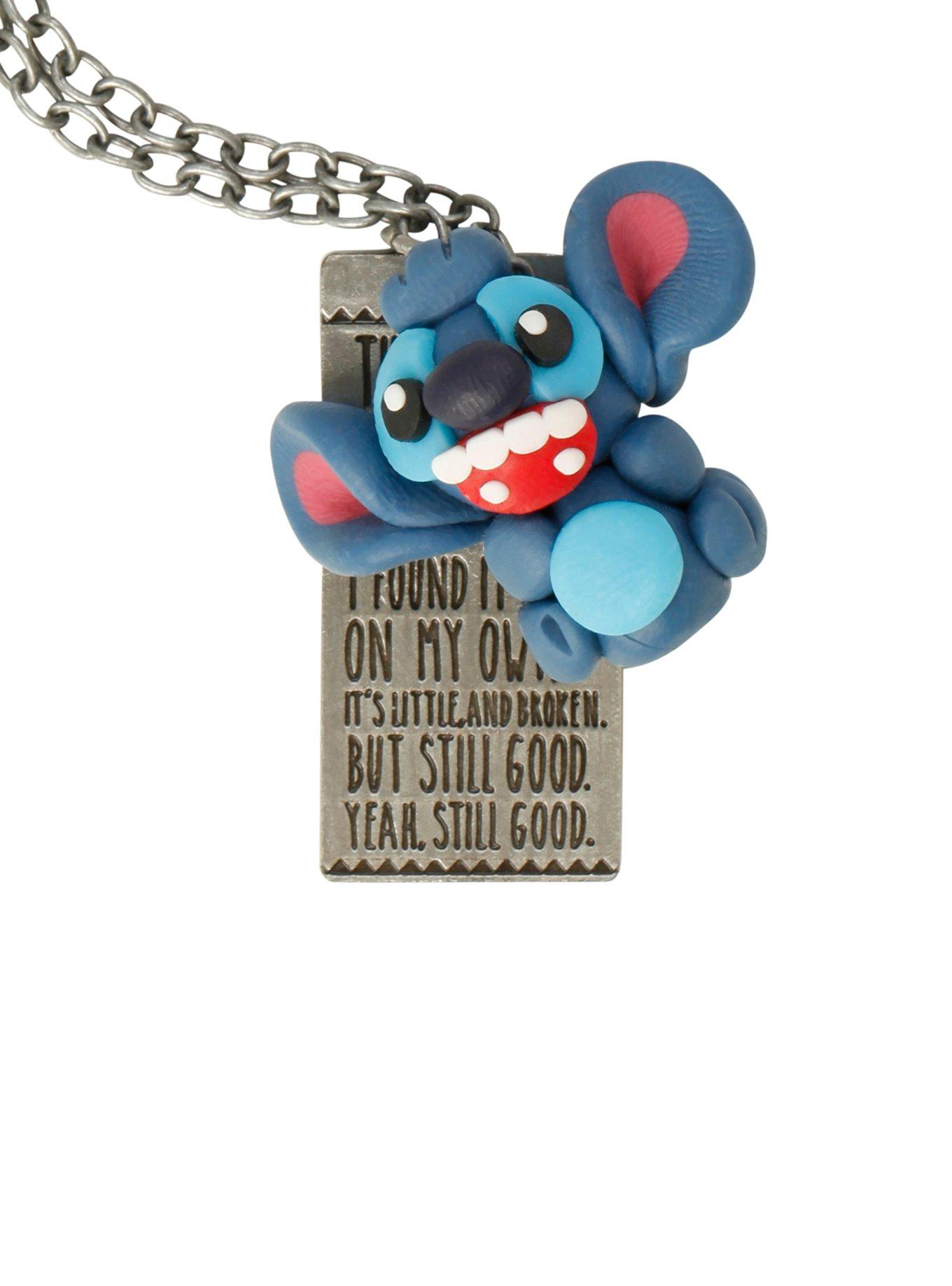 Disney Lilo & Stitch Quote Necklace, , hi-res