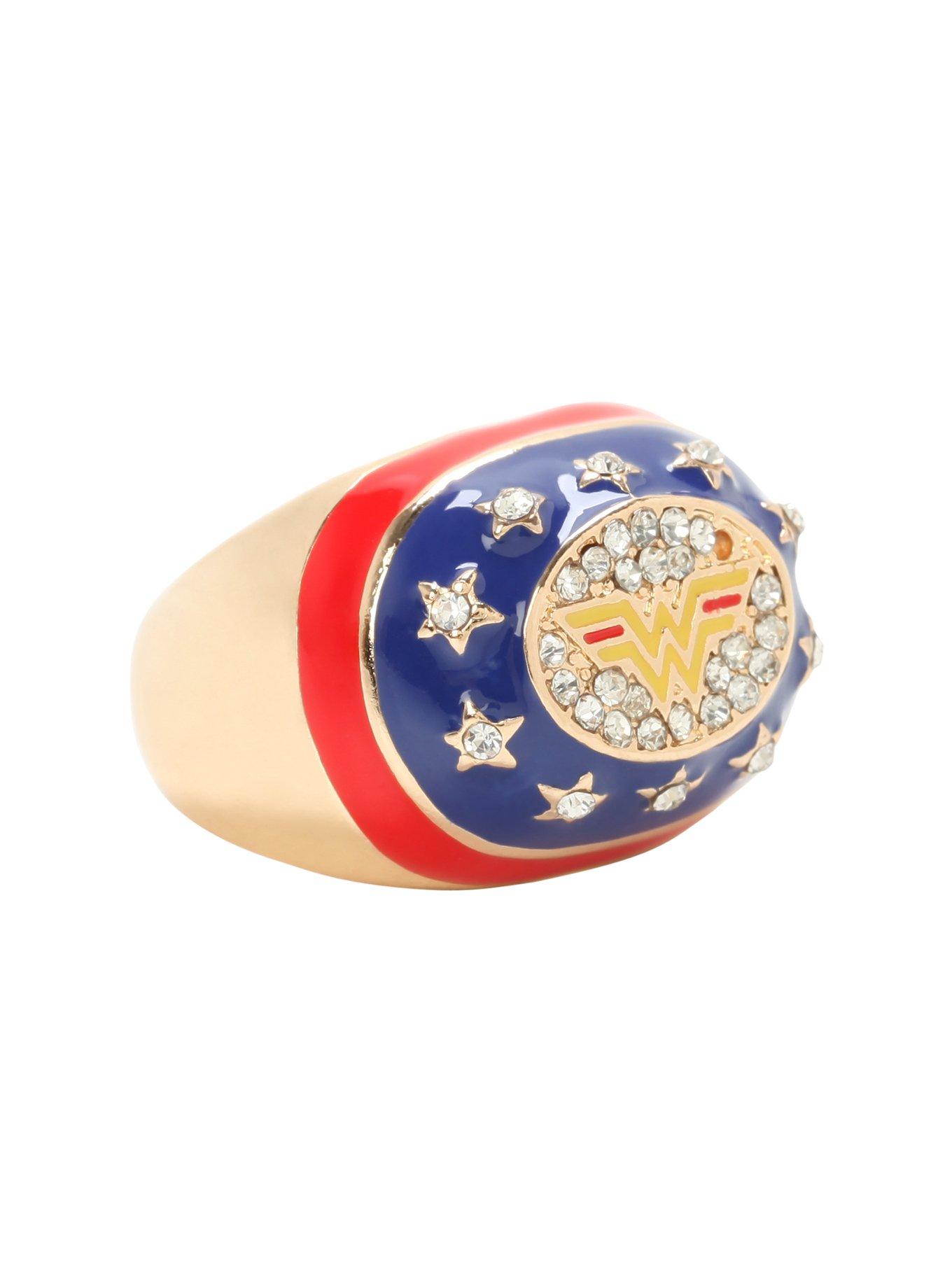 Wonder Woman Logo Class Ring, , hi-res