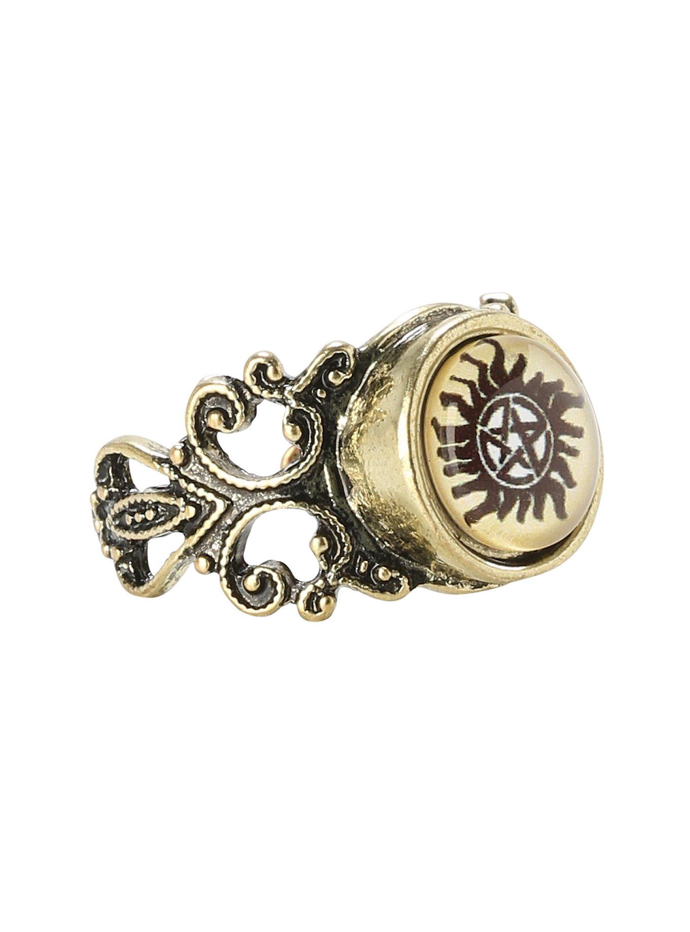 Supernatural Anti-Possession Symbol Ring, , hi-res