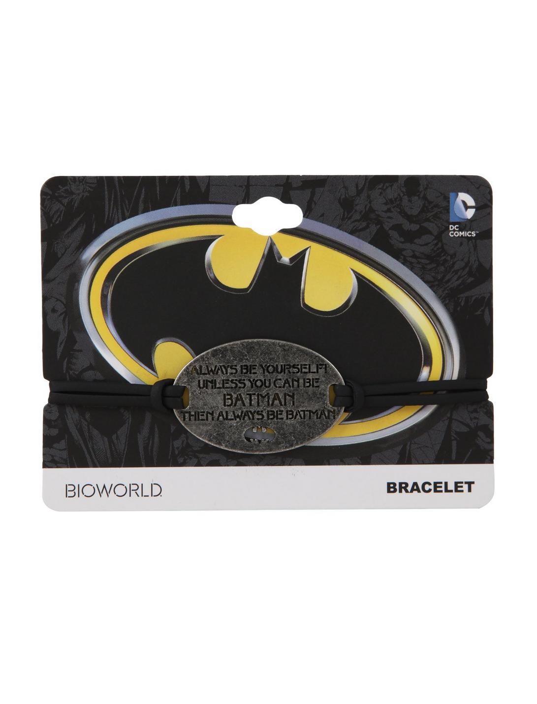 DC Comics Batman Always Be Yourself Cord Bracelet, , hi-res