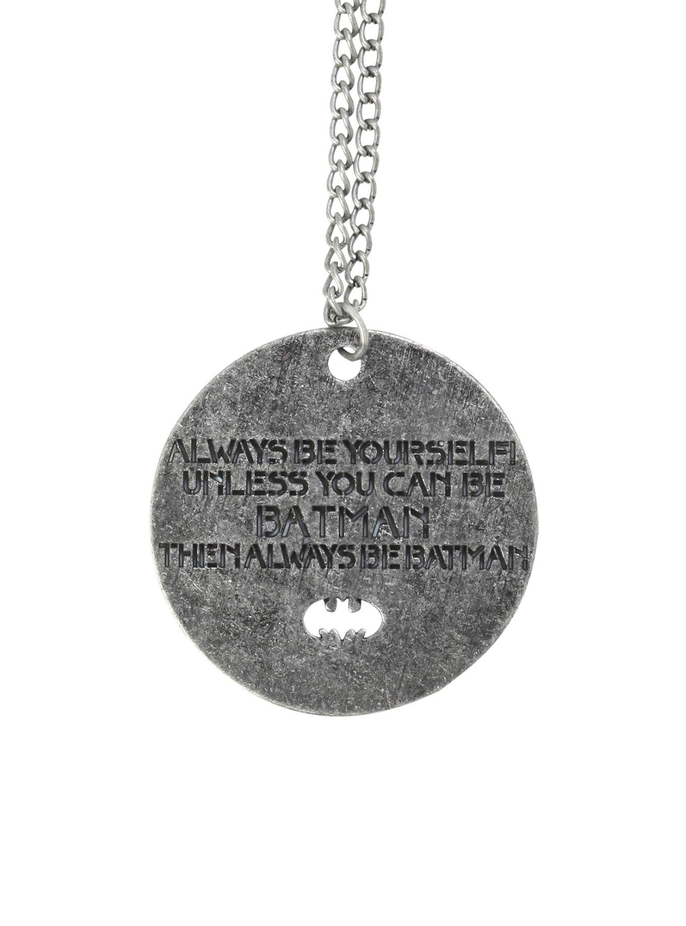 DC Comics Batman Be Yourself Necklace, , hi-res