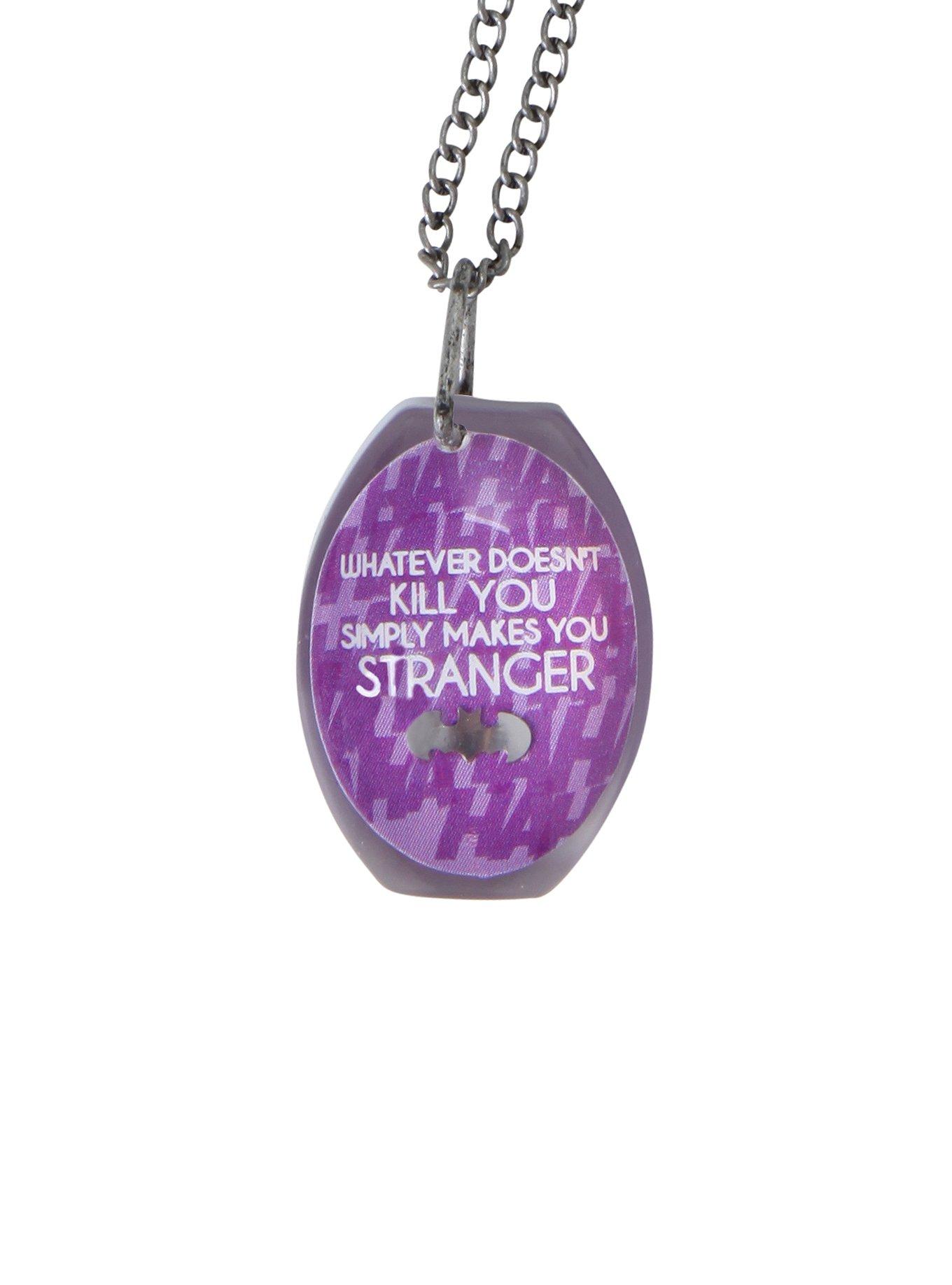 DC Comics Batman The Joker Whatever Doesn't Kill You Necklace, , hi-res
