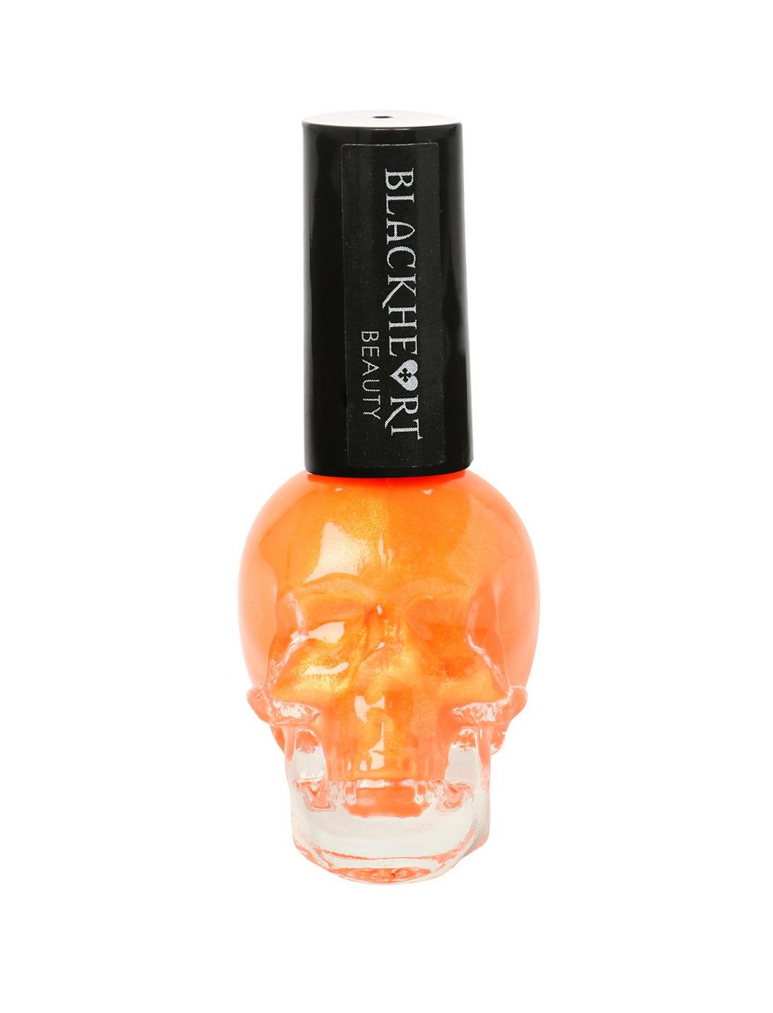Blackheart Beauty Orange Shimmer Nail Polish, , hi-res