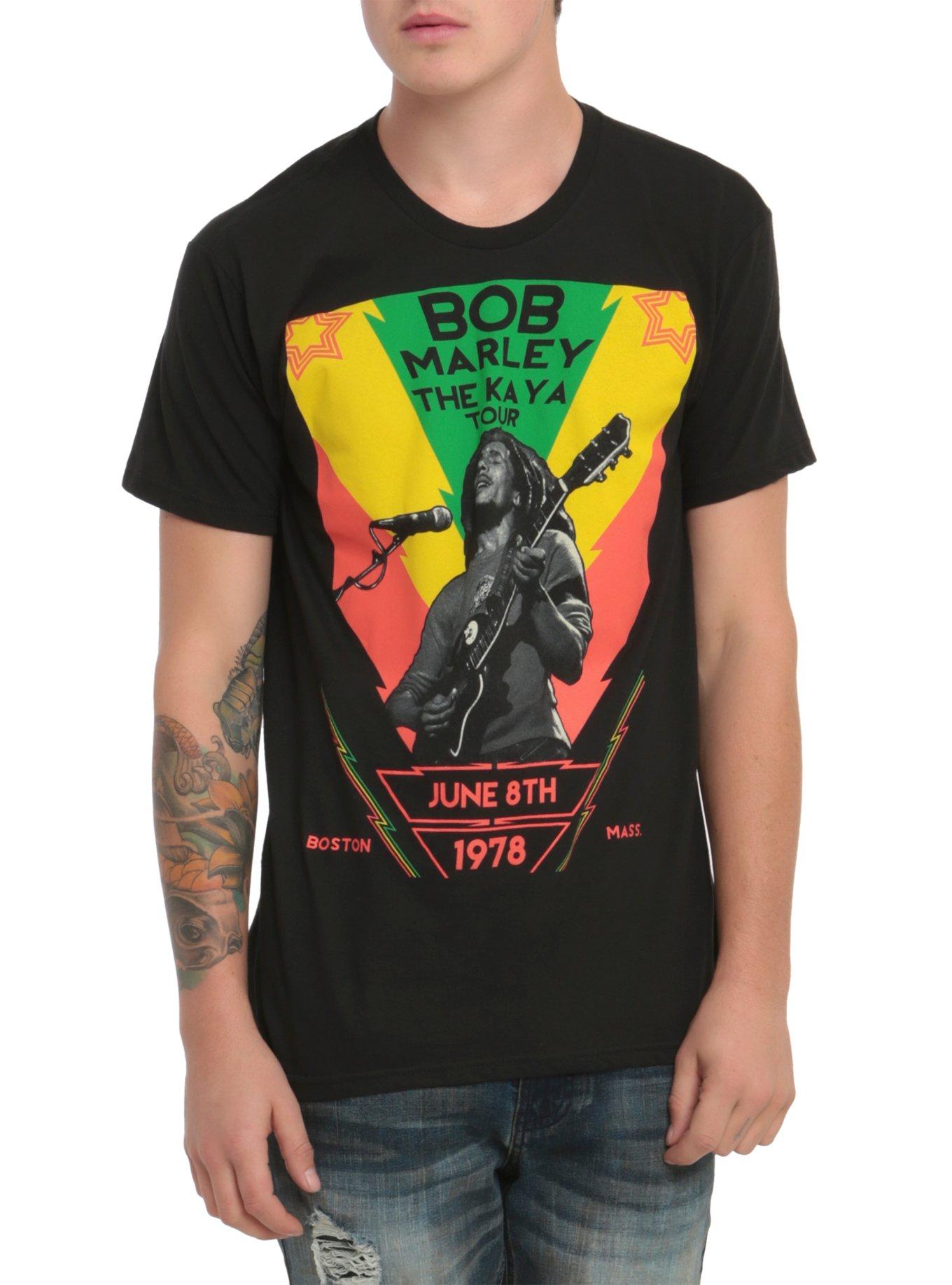 Bob Marley Kaya Tour T-Shirt, BLACK, hi-res