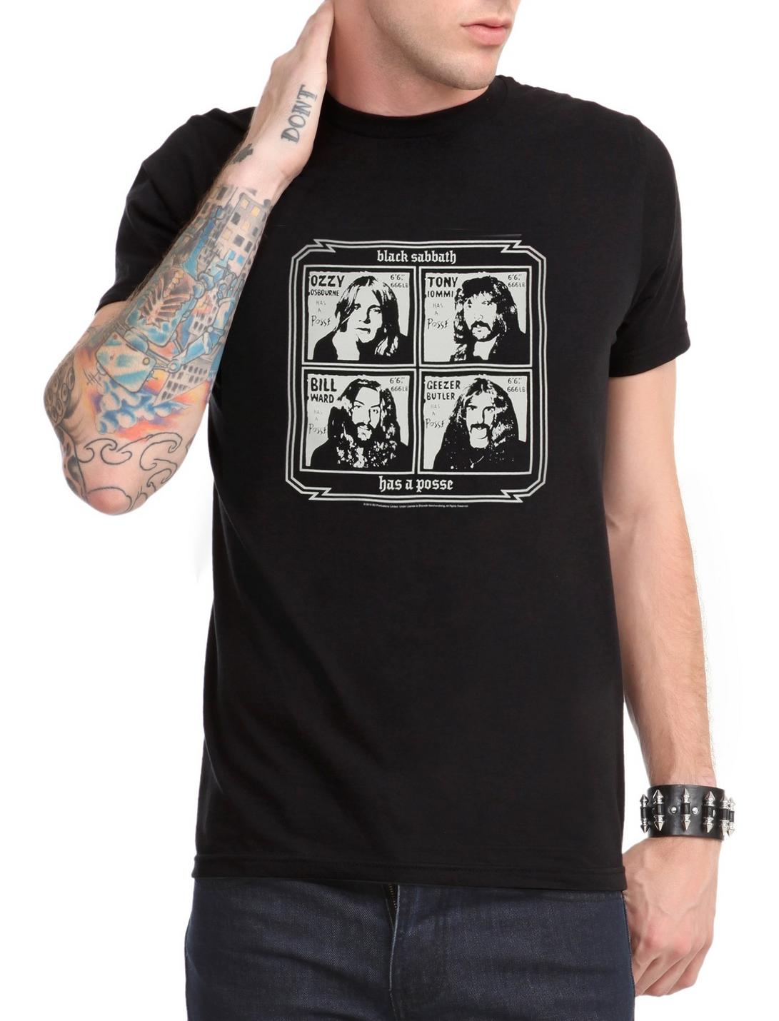 Black Sabbath Has A Posse T-Shirt, BLACK, hi-res