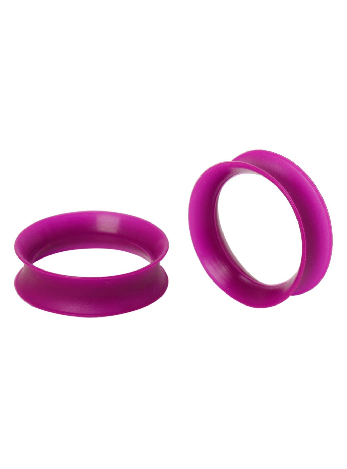 Kaos Softwear UV Purple Earskin Eyelet Plugs 2 Pack, PURPLE, hi-res