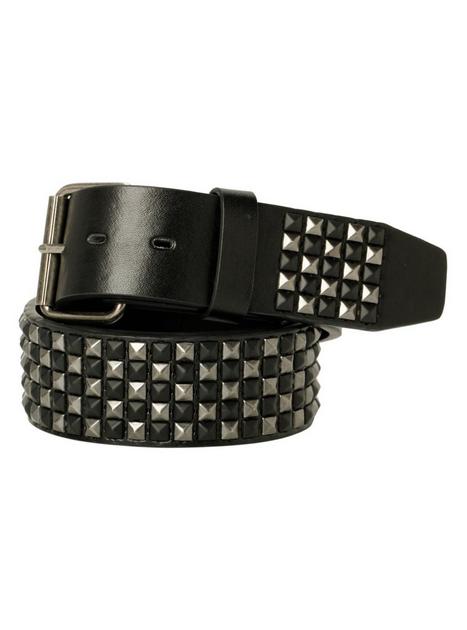 Black & Silver Mini Pyramid Stud Belt | Hot Topic