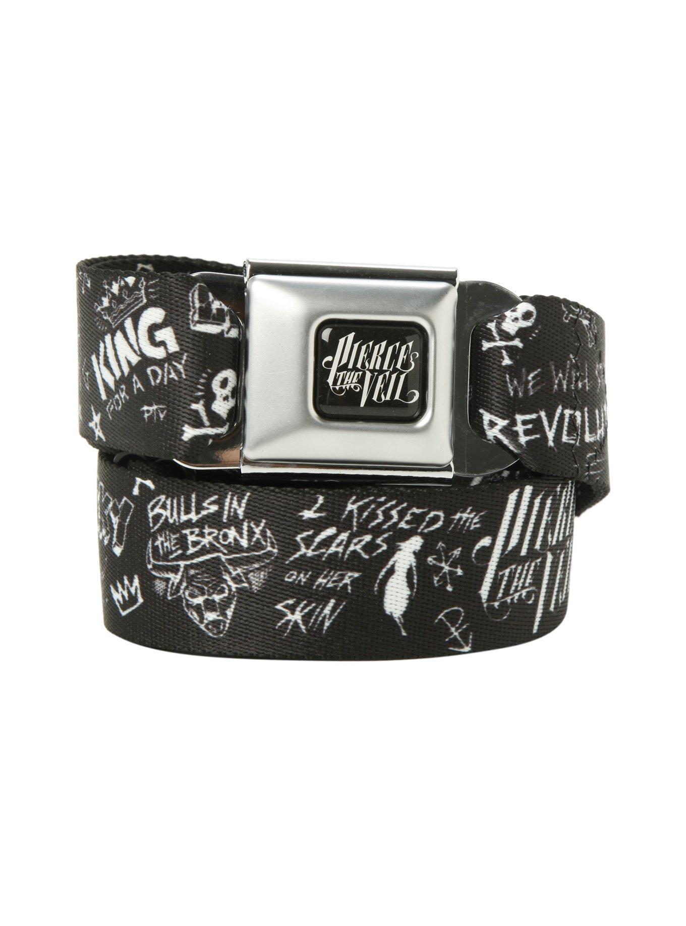 Pierce The Veil Doodles Seat Belt Belt | Hot Topic