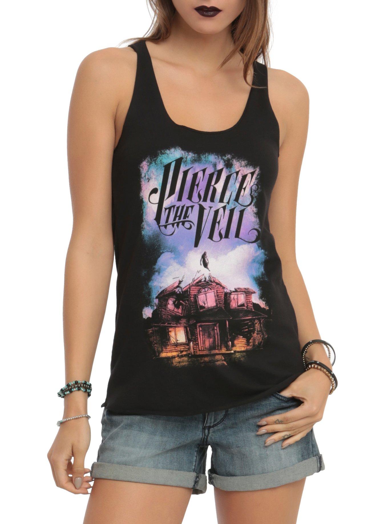Pierce The Veil Collide With The Sky Girls Tank Top, BLACK, hi-res