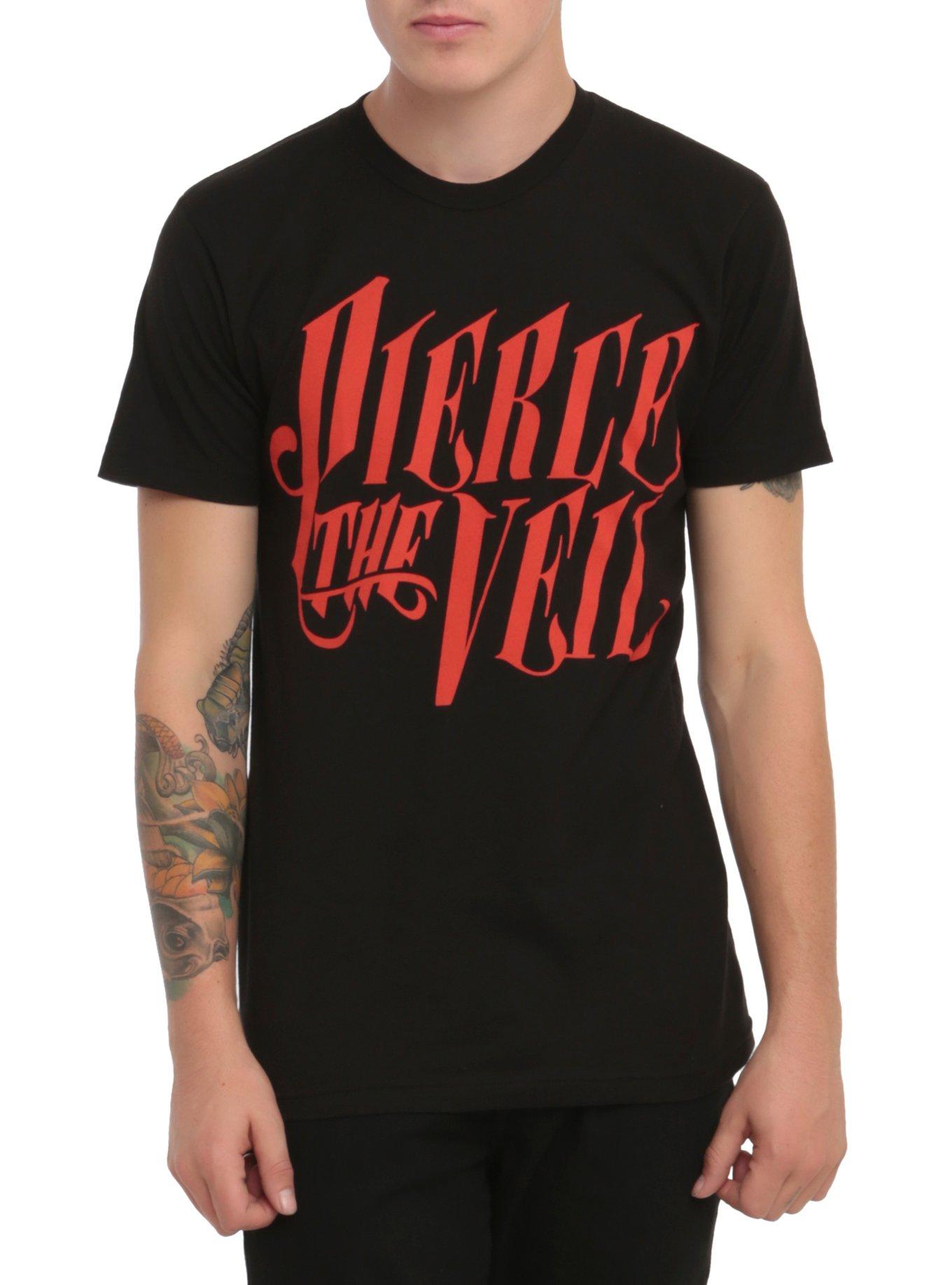 Pierce The Veil Logo T-Shirt, BLACK, hi-res