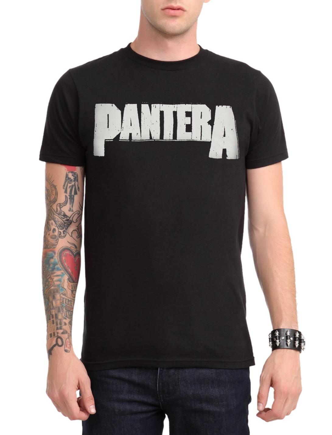 Pantera Logo T-Shirt, BLACK, hi-res