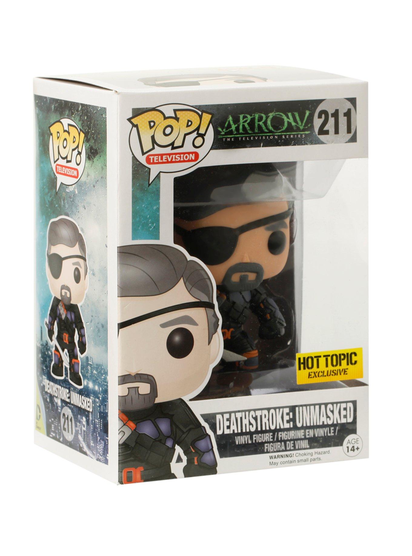 Funko DC Comics Pop! Arrow Deathstroke: Unmasked Vinyl Figure Hot Topic Exclusive, , hi-res