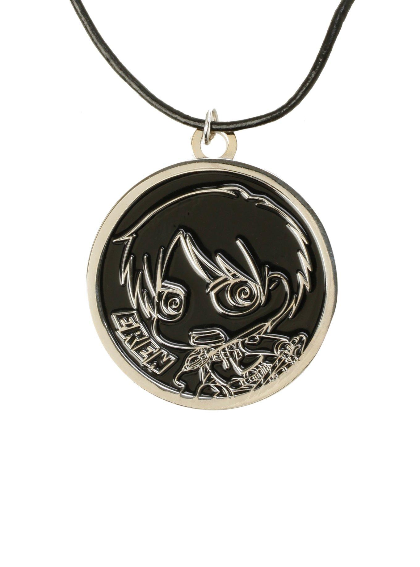 Attack On Titan Eren Medallion Cord Necklace, , hi-res