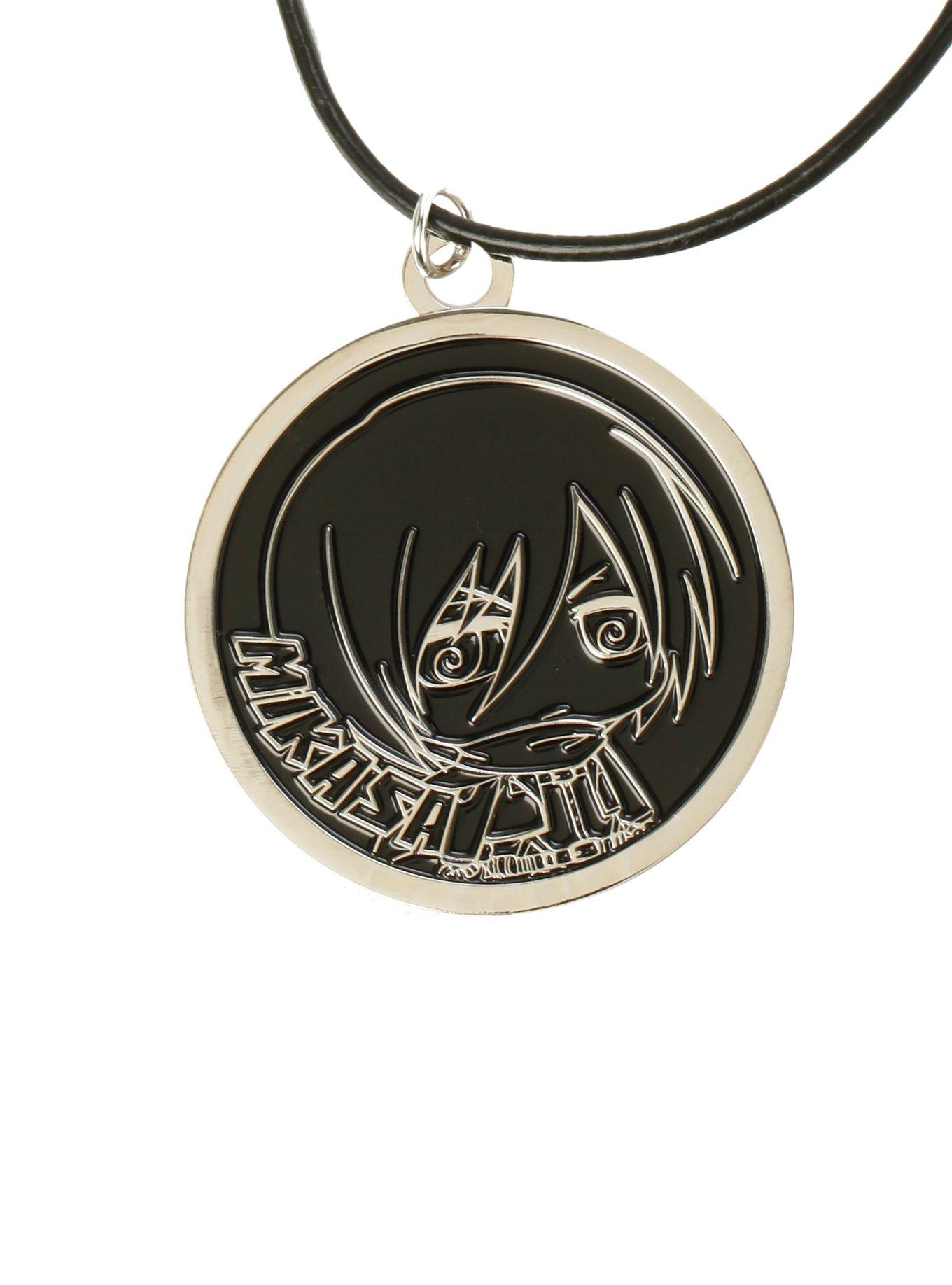 Attack On Titan Mikasa Medallion Cord Necklace, , hi-res