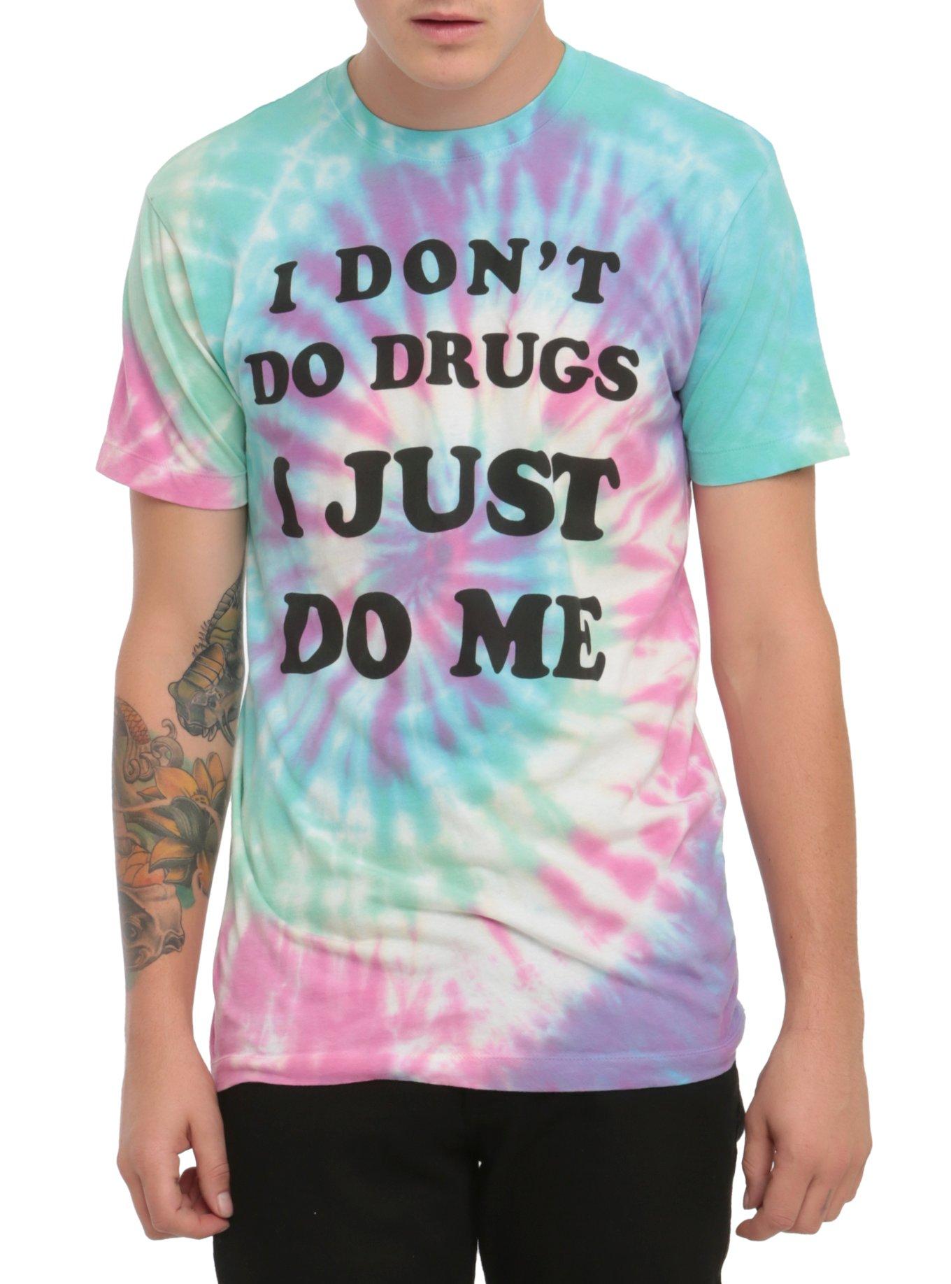 I Don't Do Drugs Tie Dye T-Shirt, TIE DYE, hi-res