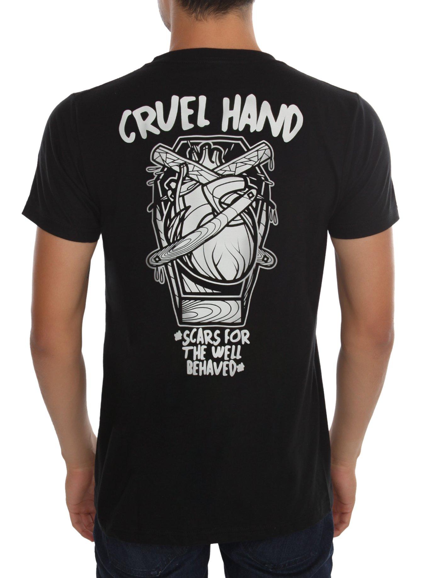 Cruel Hand Scars For The Well-Behaved T-Shirt, BLACK, hi-res