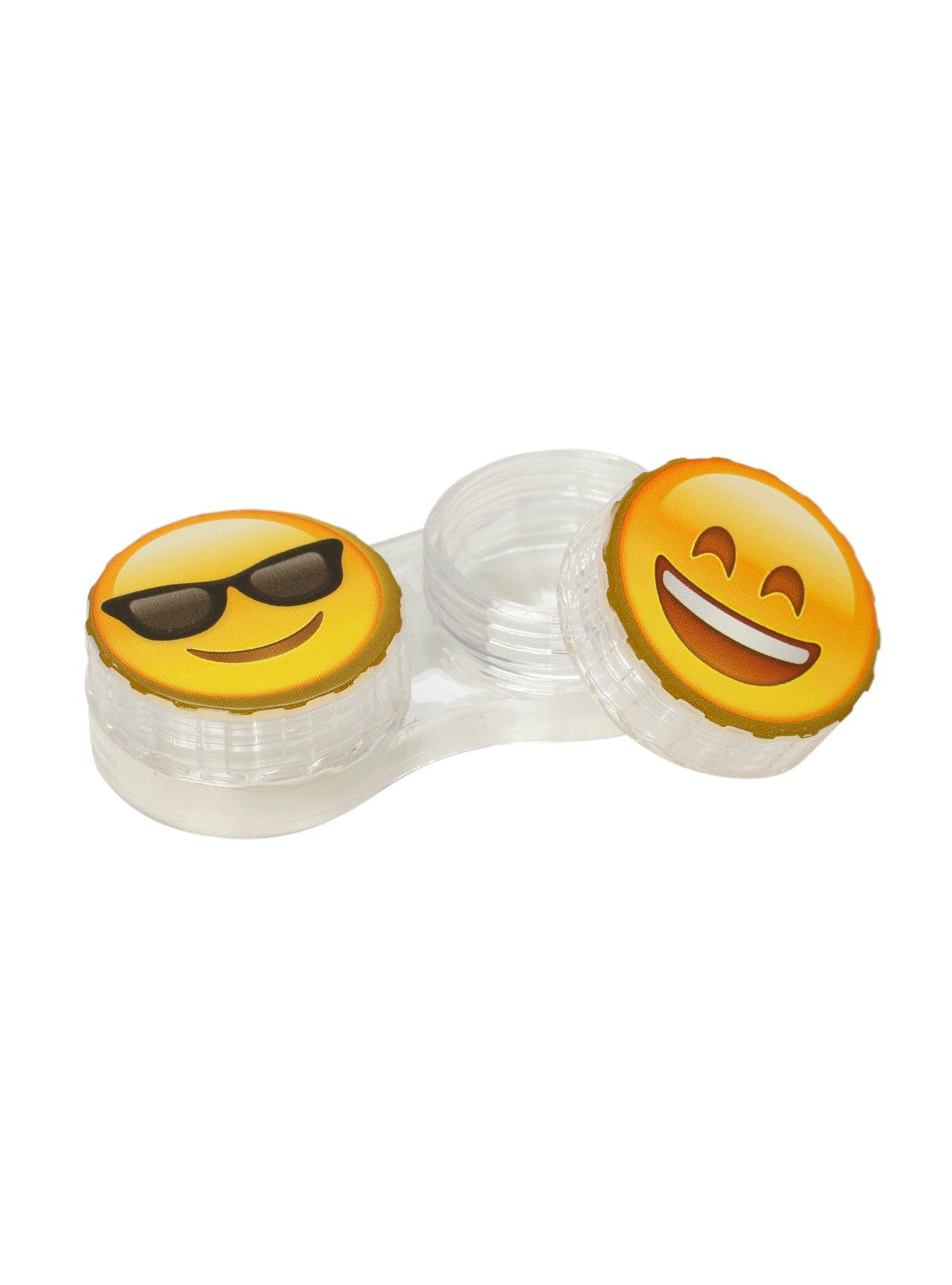 Sunglasses & Smile Emoji Contact Lens Case, , hi-res