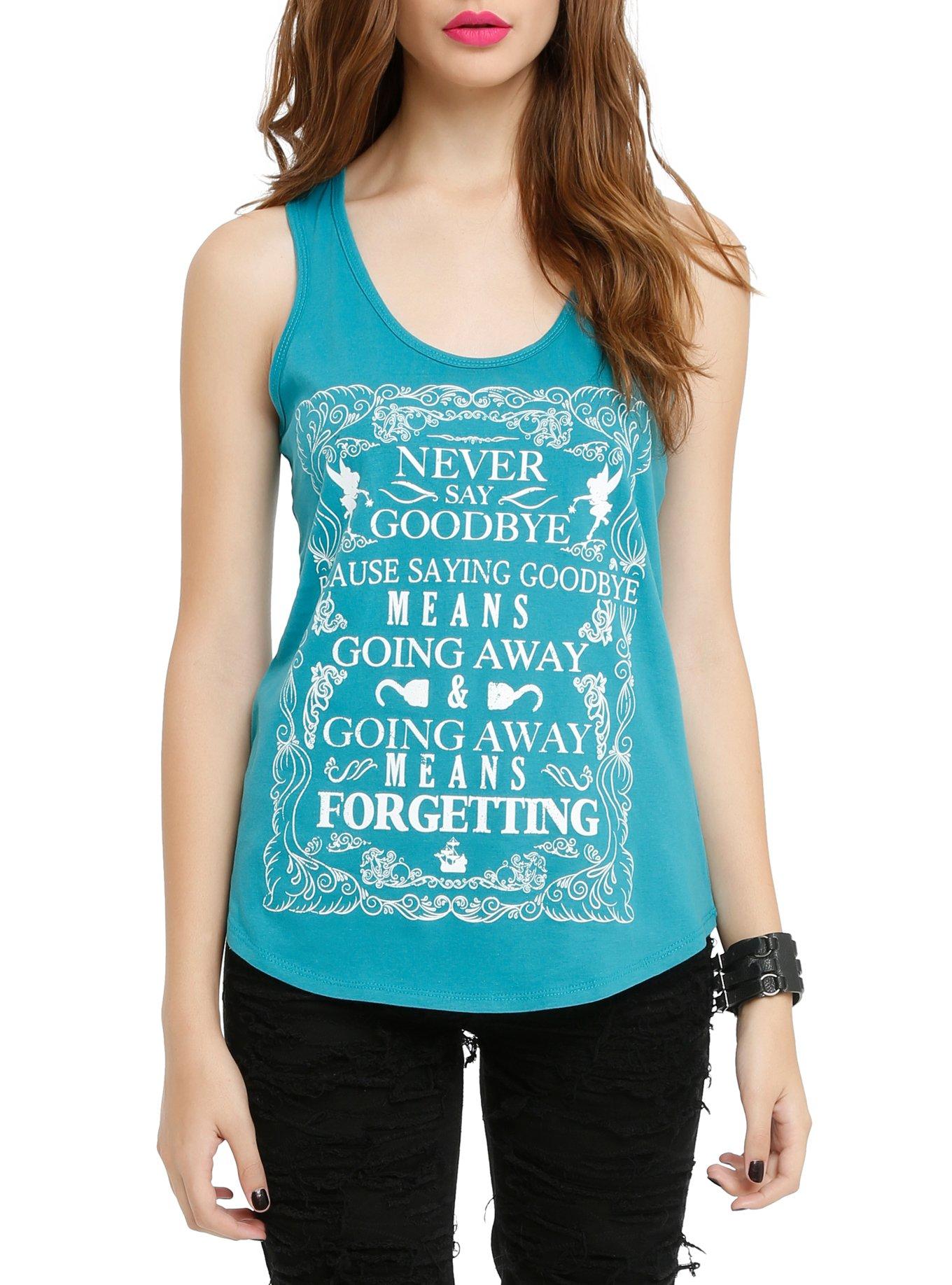 Disney Peter Pan Never Say Goodbye Girls Tank Top, LIGHT BLUE, hi-res
