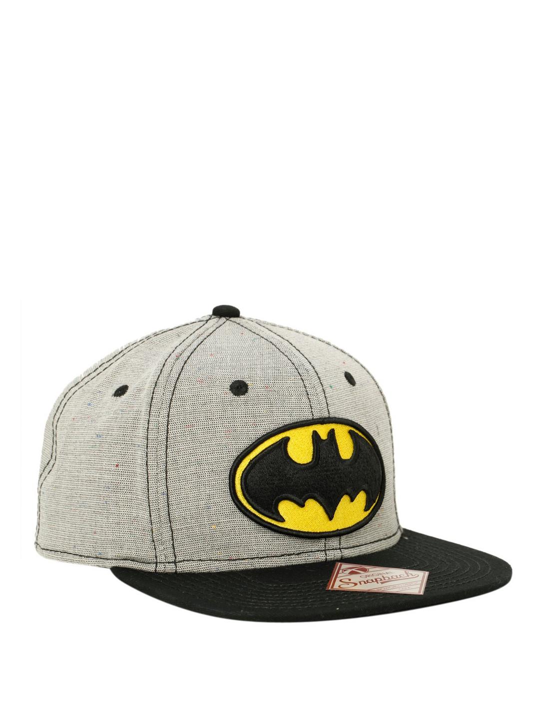 DC Comics Batman Speckled Snapback Hat, , hi-res