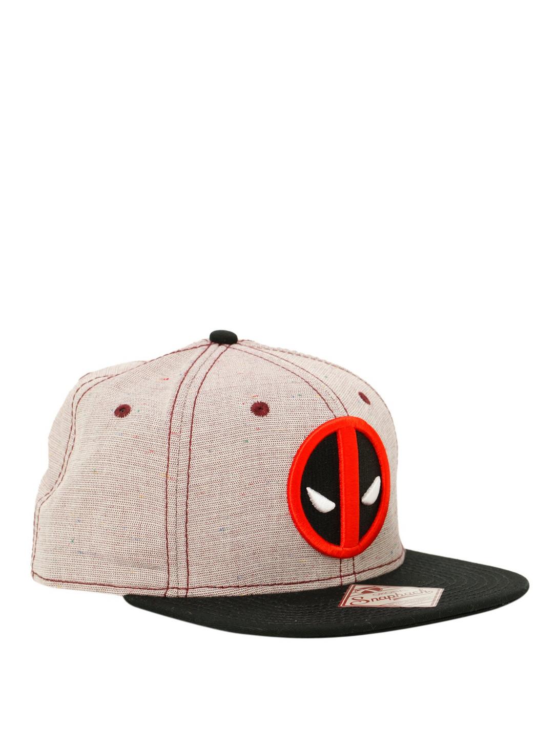 Marvel Deadpool Speckled Snapback Hat, , hi-res