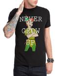 Disney Peter Pan Never Grow Up T-Shirt, BLACK, hi-res