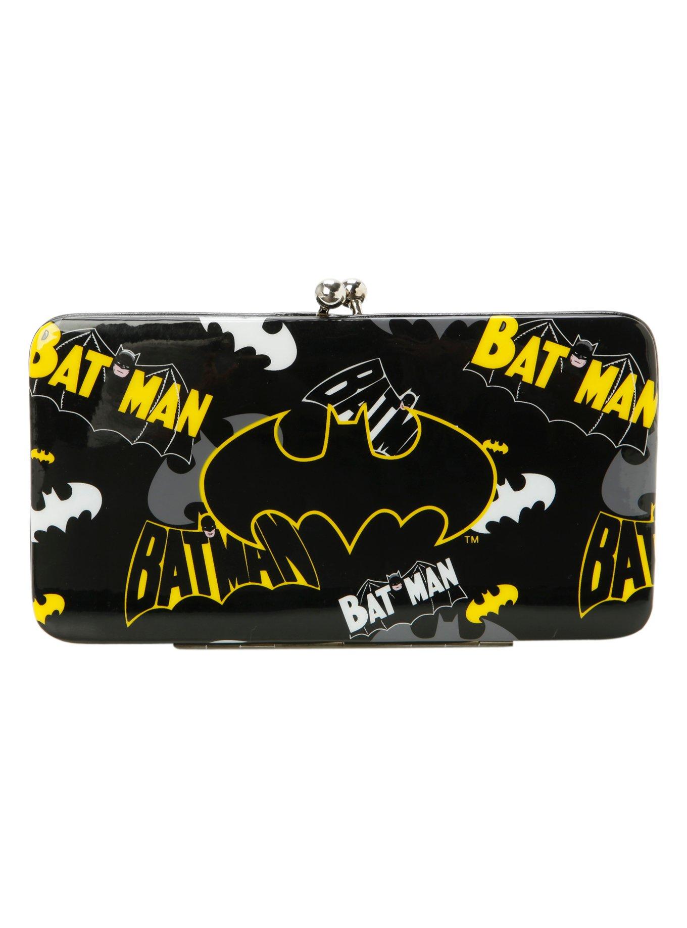 DC Comics Batman Logos Hinge Wallet, , hi-res