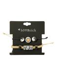 LOVEsick Black & Tan Yin-Yang Sun Bracelet 2 Pack, , hi-res