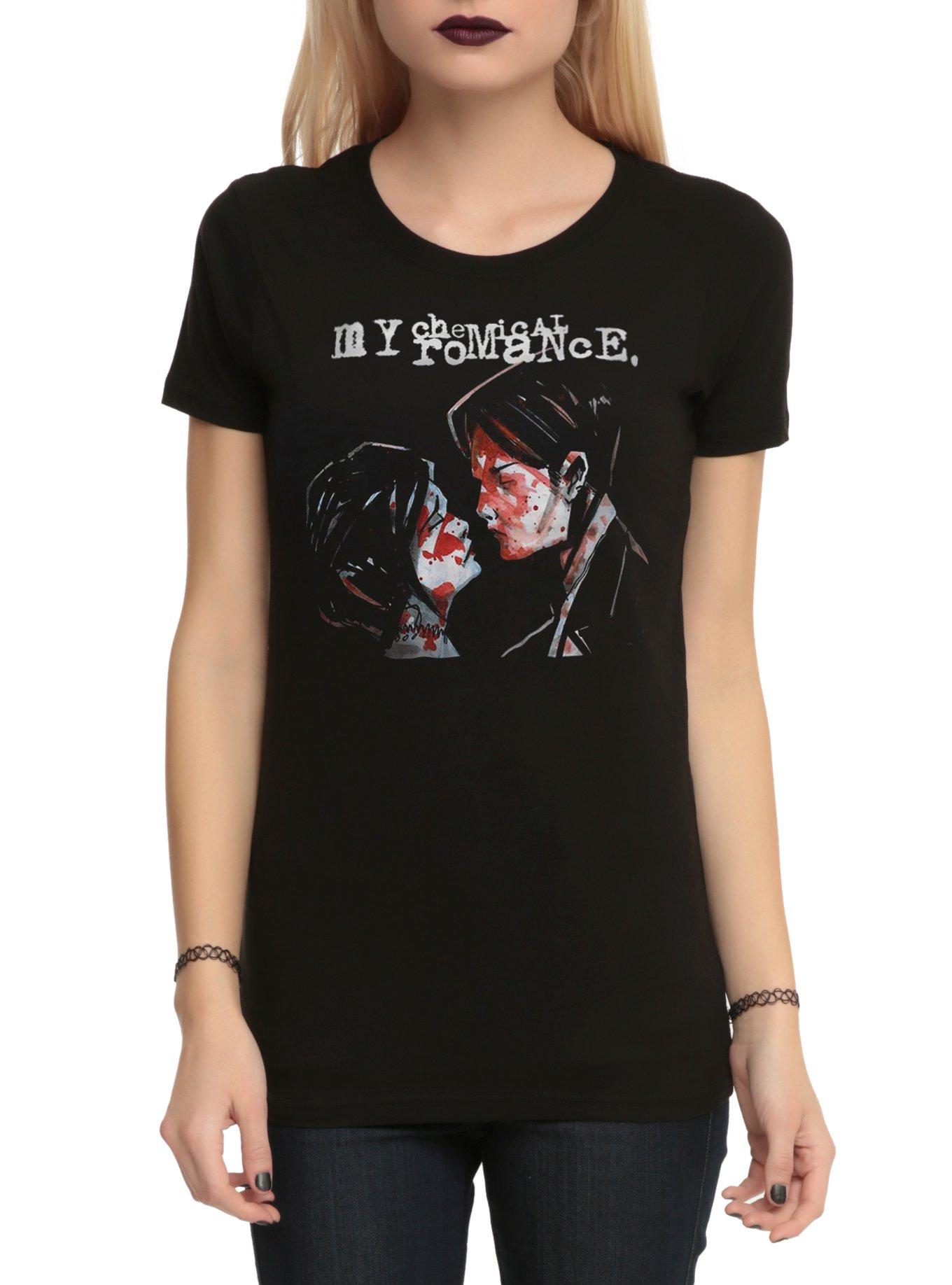 My Chemical Romance Three Cheers Girls T-Shirt, BLACK, hi-res