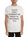 Don't Interrupt Me T-Shirt, BLACK, hi-res