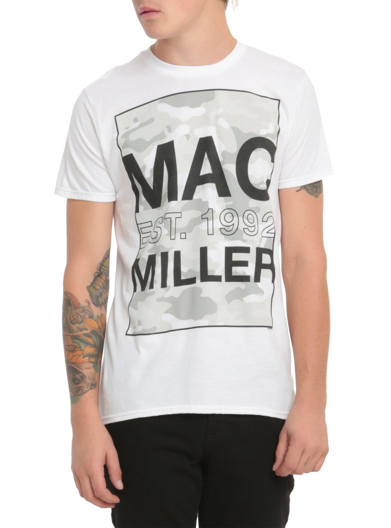 Mac Miller Grey Camo T-Shirt, WHITE, hi-res