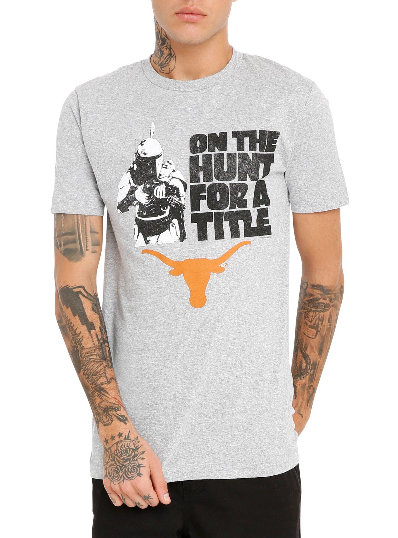 Star Wars NCAA Texas Boba Fett T-Shirt, BLACK, hi-res