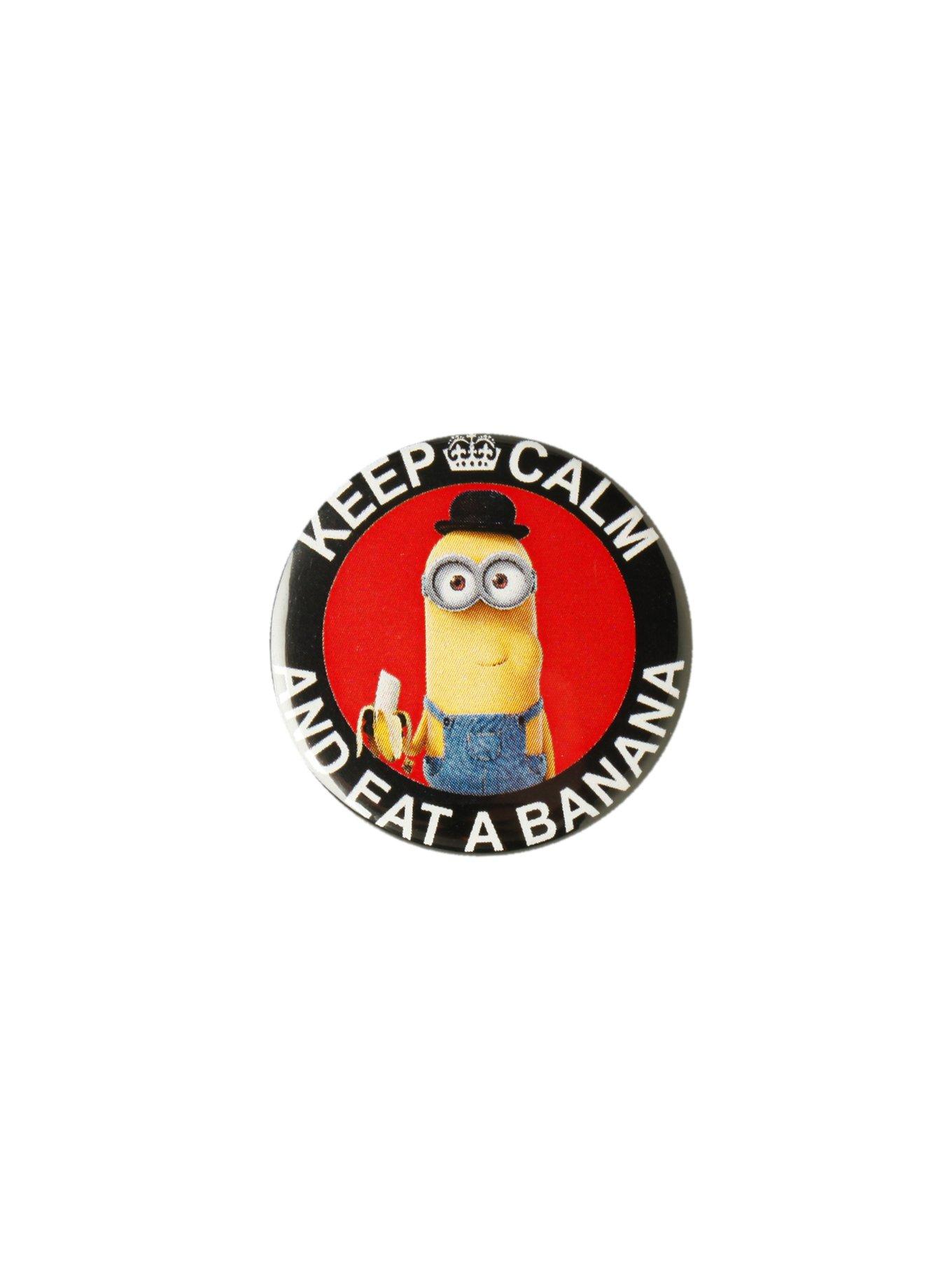 Despicable Me Minion Keep Calm Eat Banana Pin Hot Topic 1926