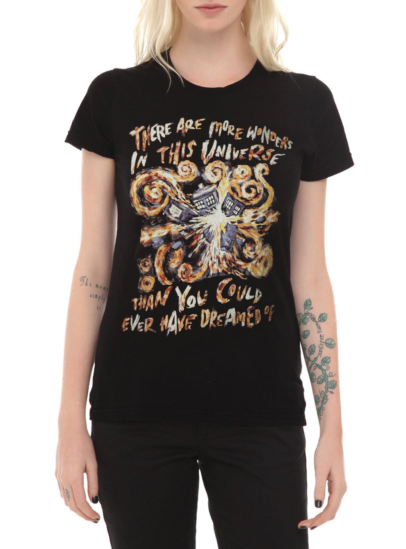 Doctor Who Van Gogh Exploding TARDIS Girls T-Shirt, , hi-res