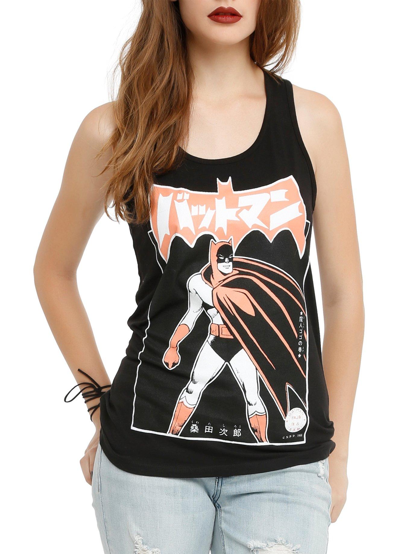 DC Comics Batman Batmanga Ready Girls Tank Top, BLACK, hi-res