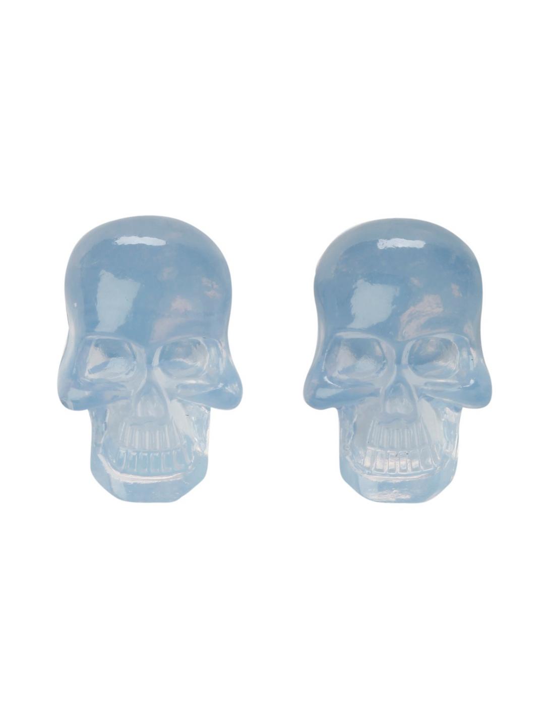 LOVEsick Opal Skull Stud Earrings, , hi-res