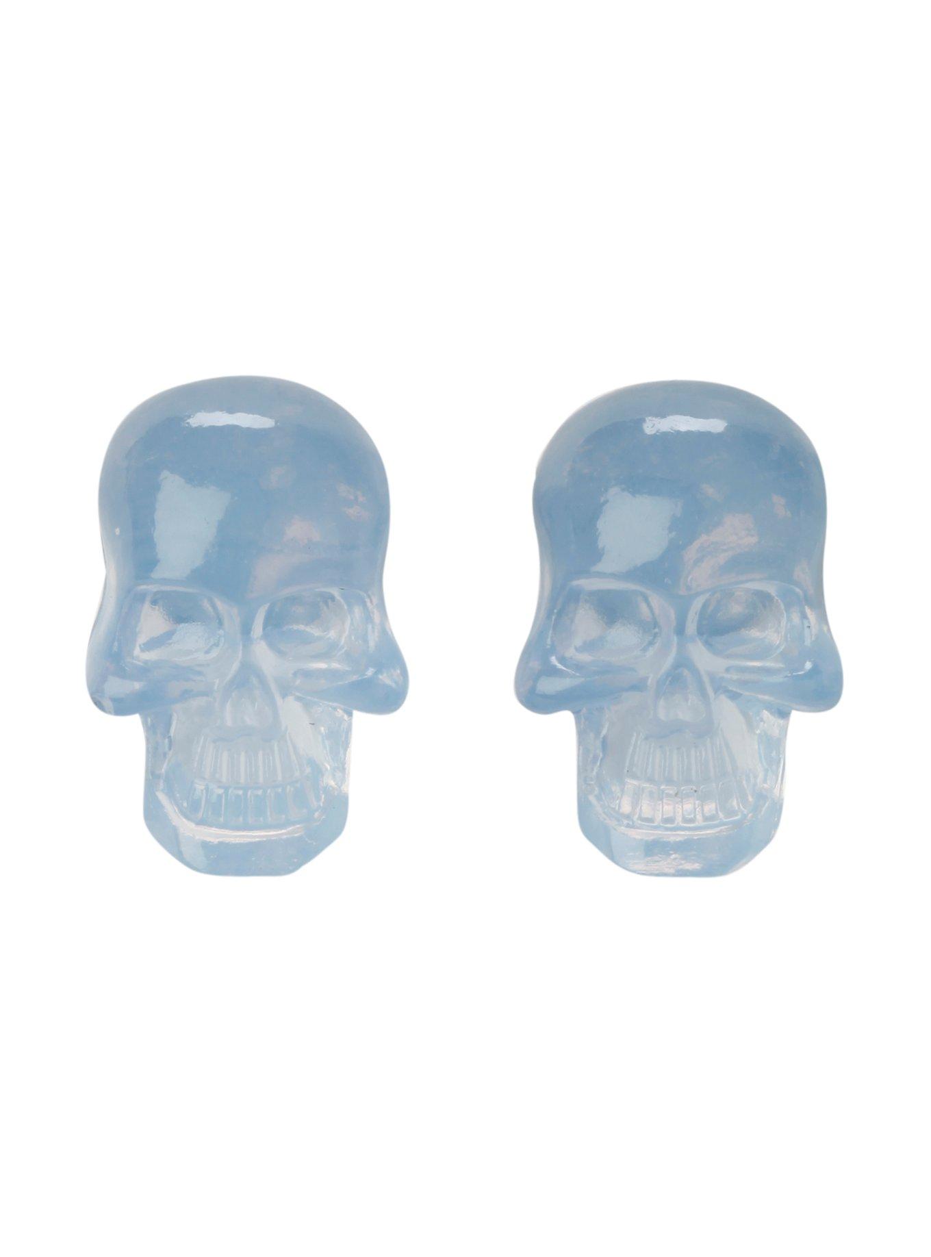 LOVEsick Opal Skull Stud Earrings, , hi-res