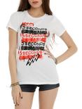 5 Seconds Of Summer Spray Paint Girls T-Shirt, WHITE, hi-res