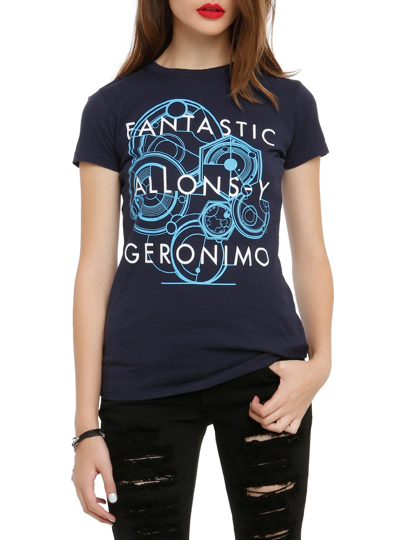 Doctor Who Fantastic Allons-y Geronimo Girls T-Shirt, BLACK, hi-res