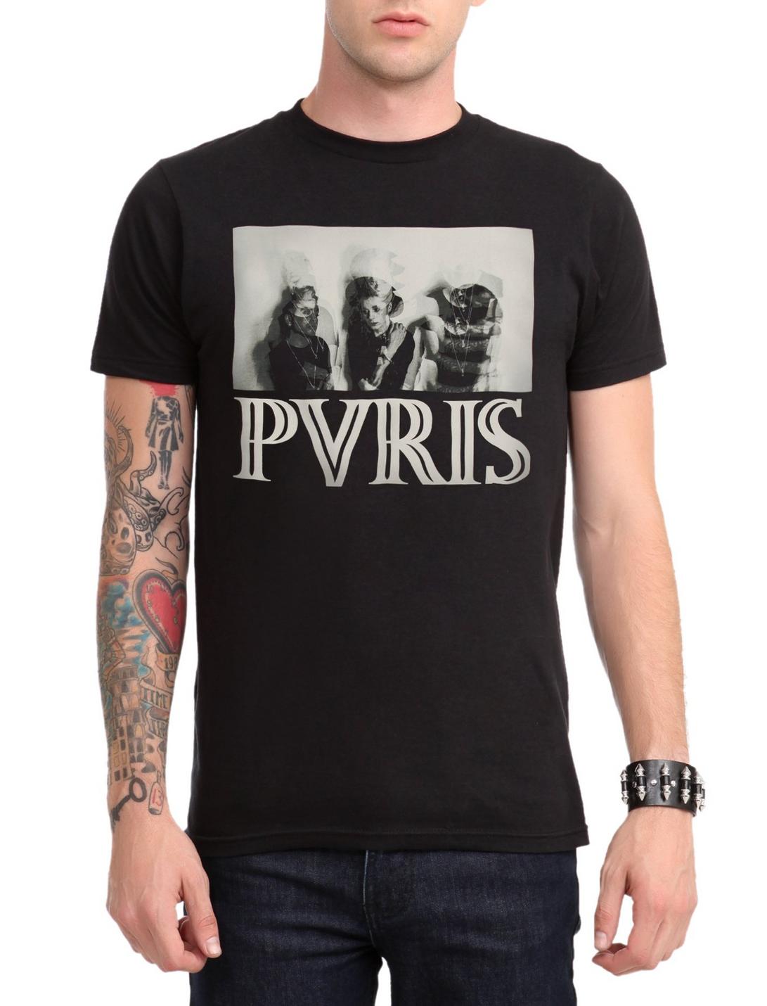 Pvris Band Photo T-Shirt, BLACK, hi-res