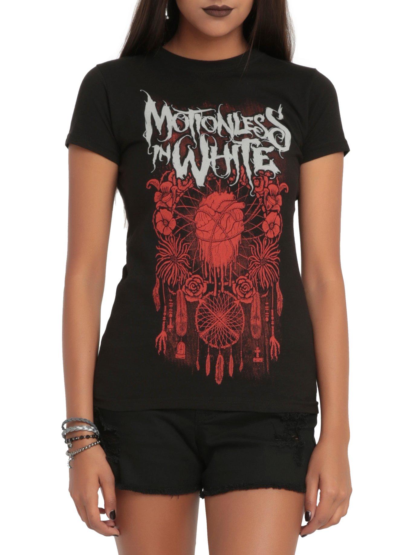 Motionless In White Evil Dreamcatcher Girls T-Shirt, BLACK, hi-res