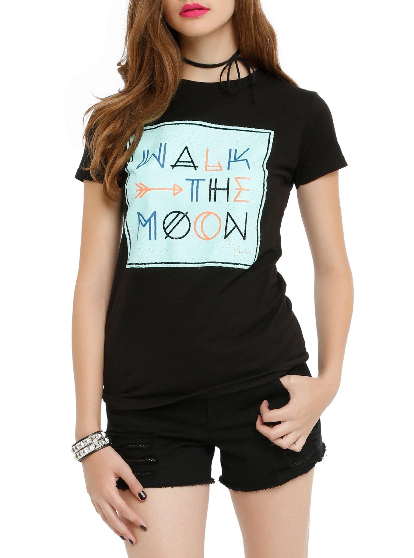 Walk The Moon Arrow Logo Girls T-Shirt, BLACK, hi-res