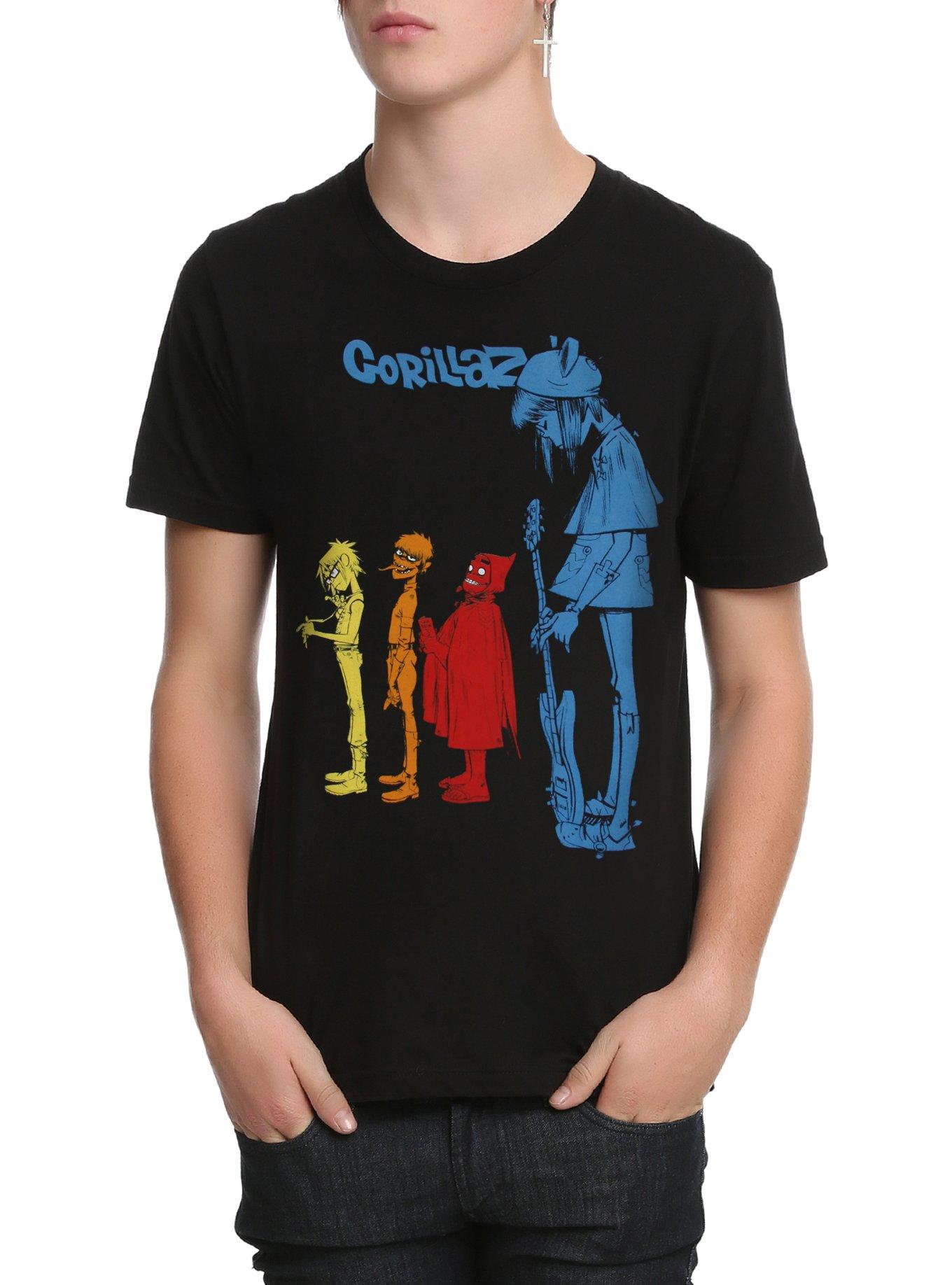 Gorillaz Rock The House T-Shirt, BLACK, hi-res