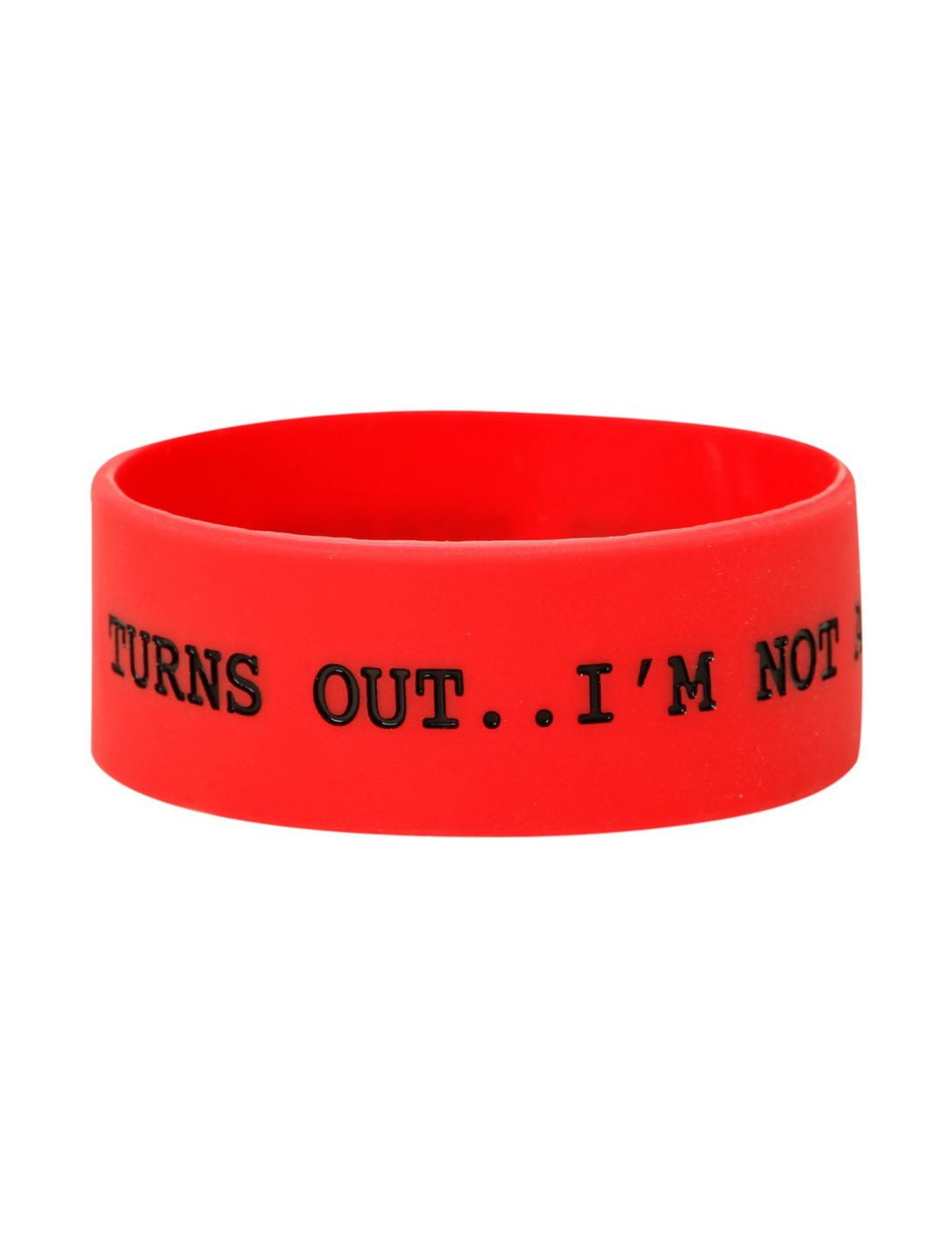 Not An Afternoon Person Rubber Bracelet, , hi-res
