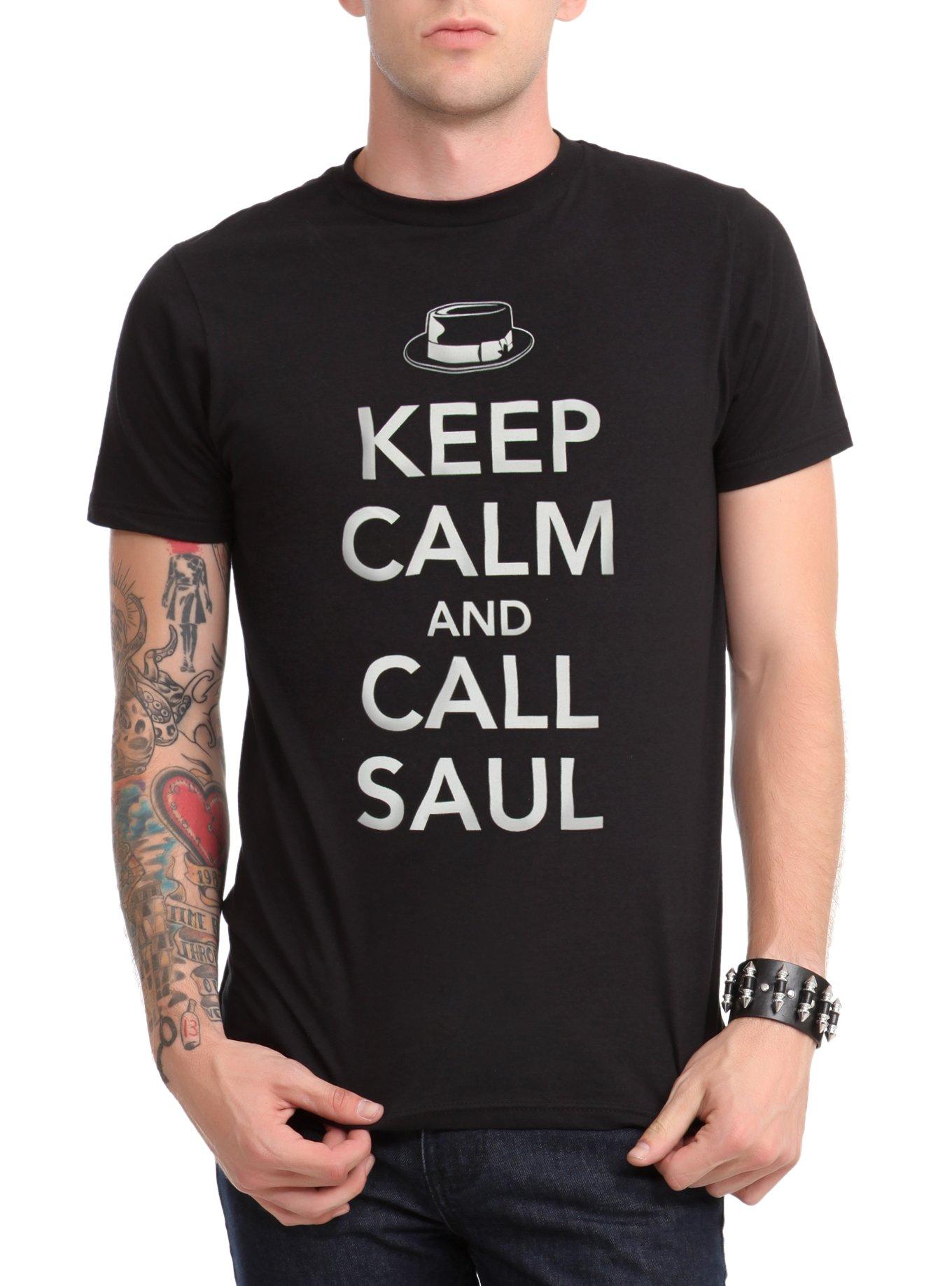 Breaking Bad Keep Calm And Call Saul T-Shirt, BLACK, hi-res