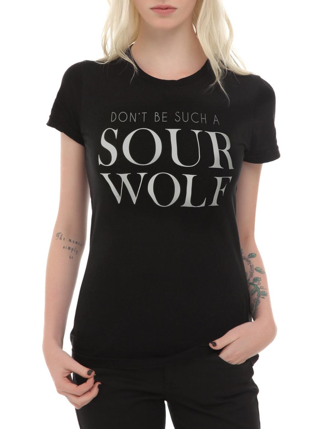 Teen Wolf Sour Wolf Girls T-Shirt, BLACK, hi-res