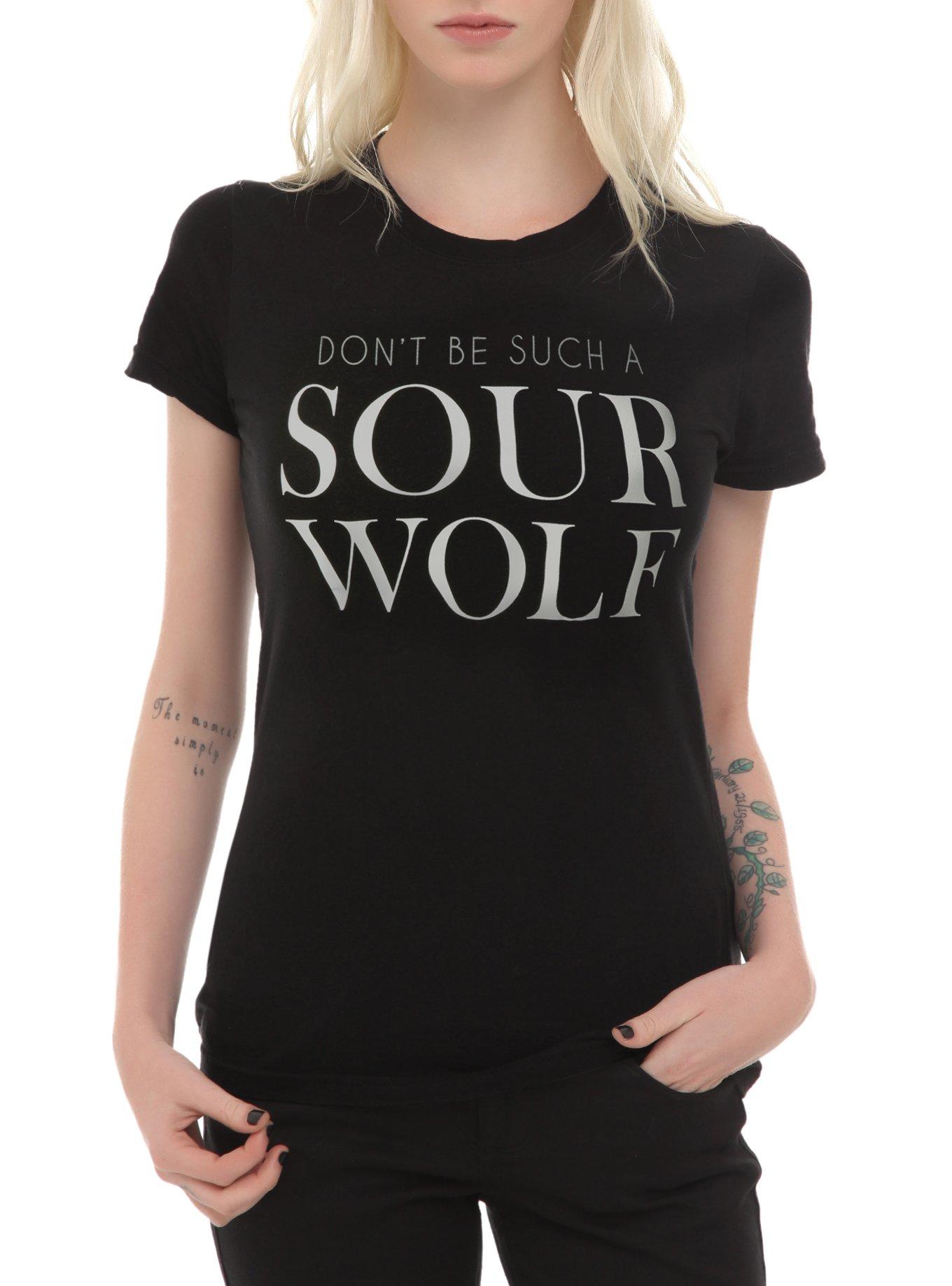 Teen Wolf Sour Wolf Girls T-Shirt, BLACK, hi-res