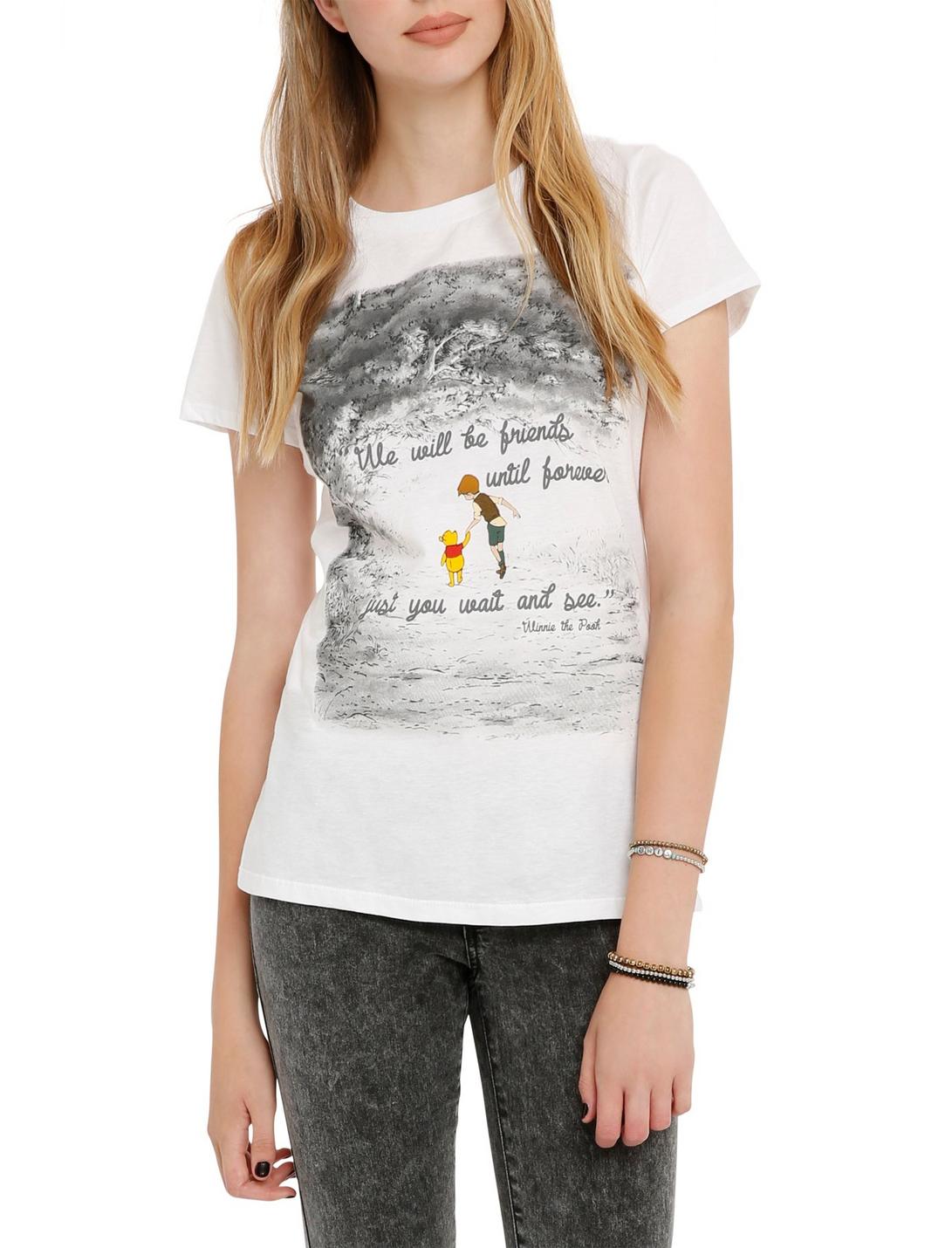 Disney Winnie The Pooh Friends Forever Girls T-Shirt, BLACK, hi-res