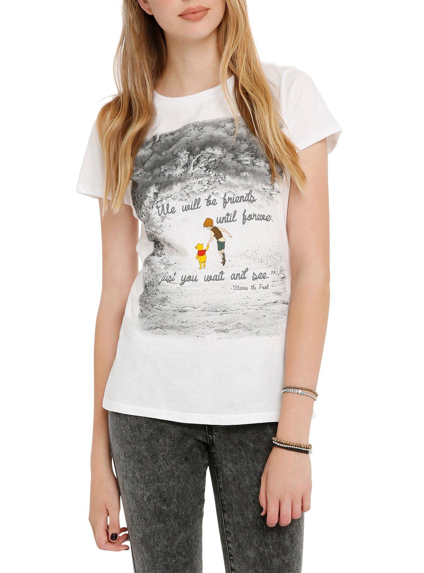 Disney Winnie The Pooh Friends Forever Girls T-Shirt, BLACK, hi-res
