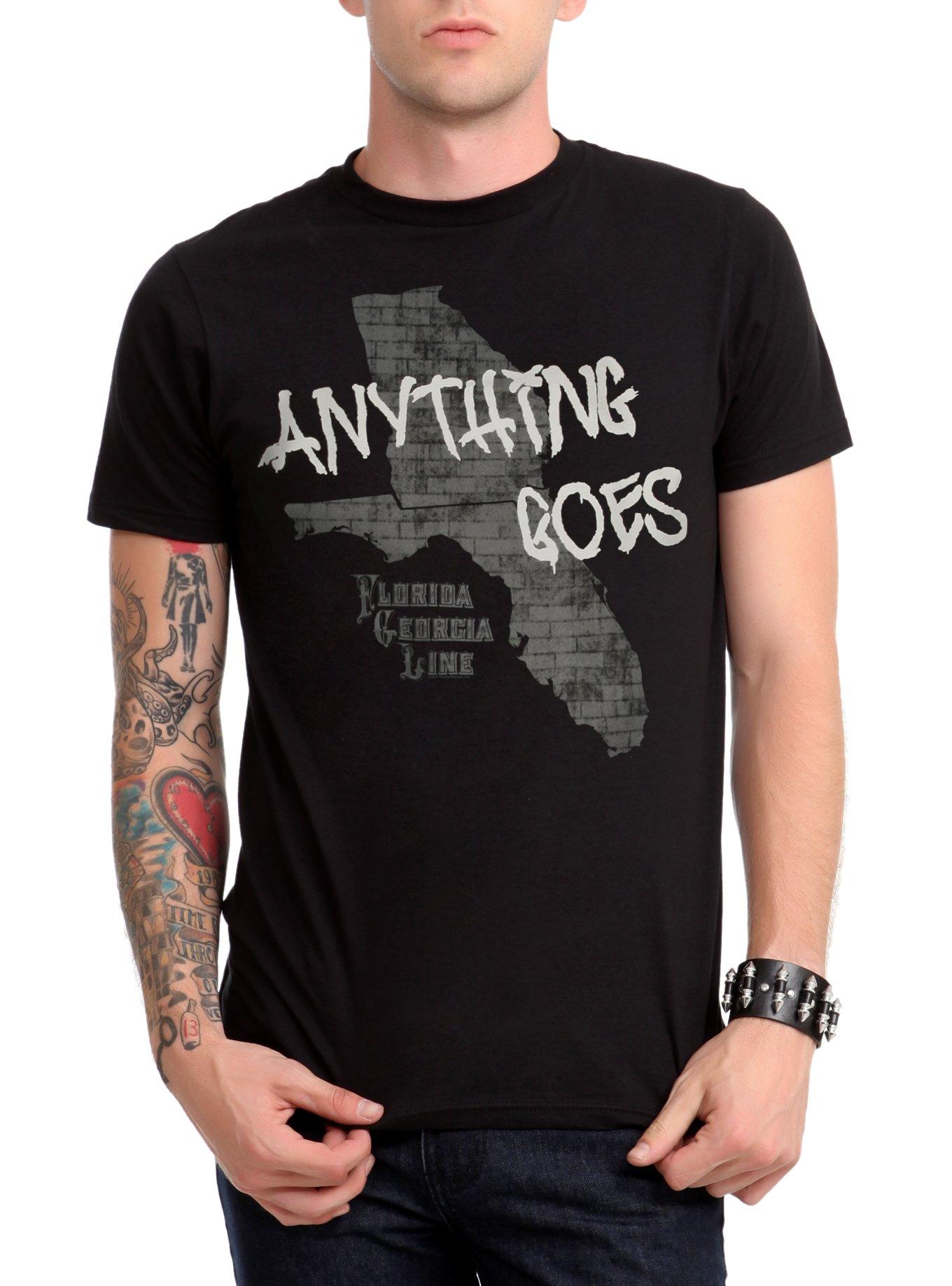 Florida Georgia Line Anything Goes T-Shirt, BLACK, hi-res