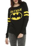 DC Comics Batman Varsity Girls Pullover Top, BLACK, hi-res